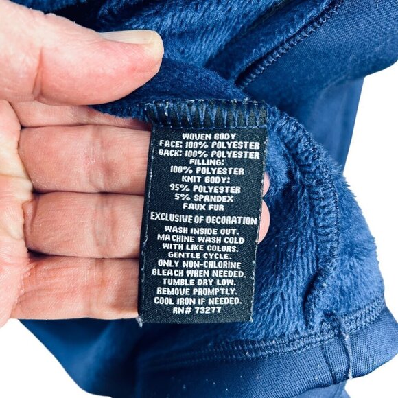 FILA Sport Women's Blue Quilted Long Sleeve Full Zip Activewear Jacket Size L - Picture 5 of 9